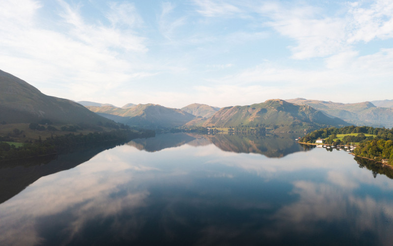 Landscape of Ullswater Lake