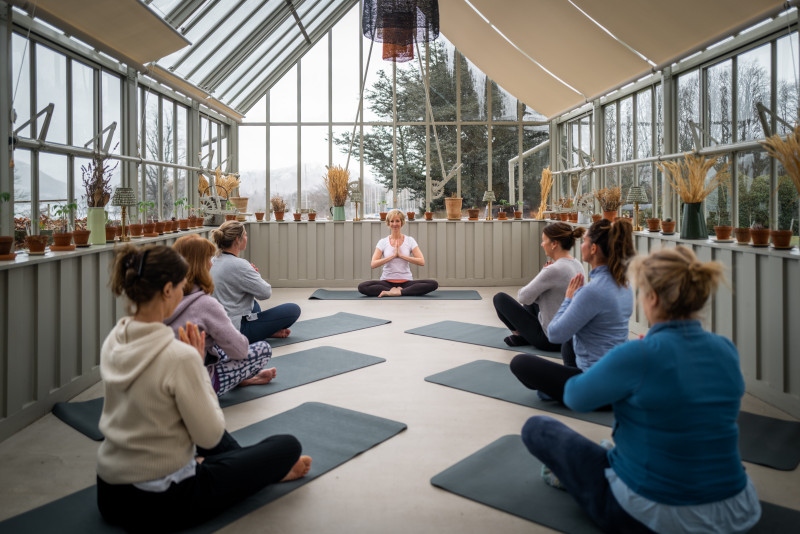 Yoga in the Glasshouse