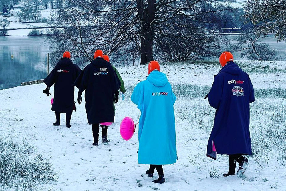 Swimming in the snow with Colin hill