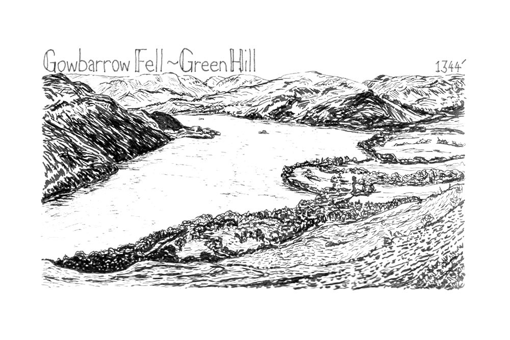 Gowbarrow fell green
