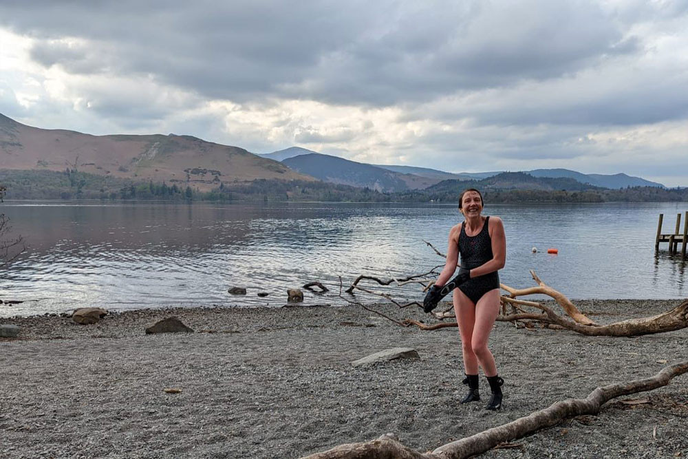 Image of Liz on the beach