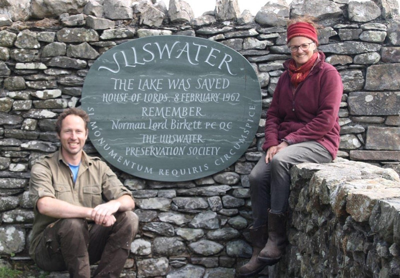 Pip Hall and Alasdair meek Burkett memorial
