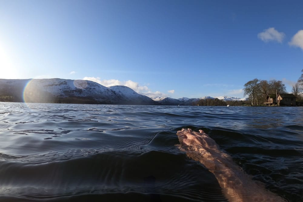 swimming across ullswater