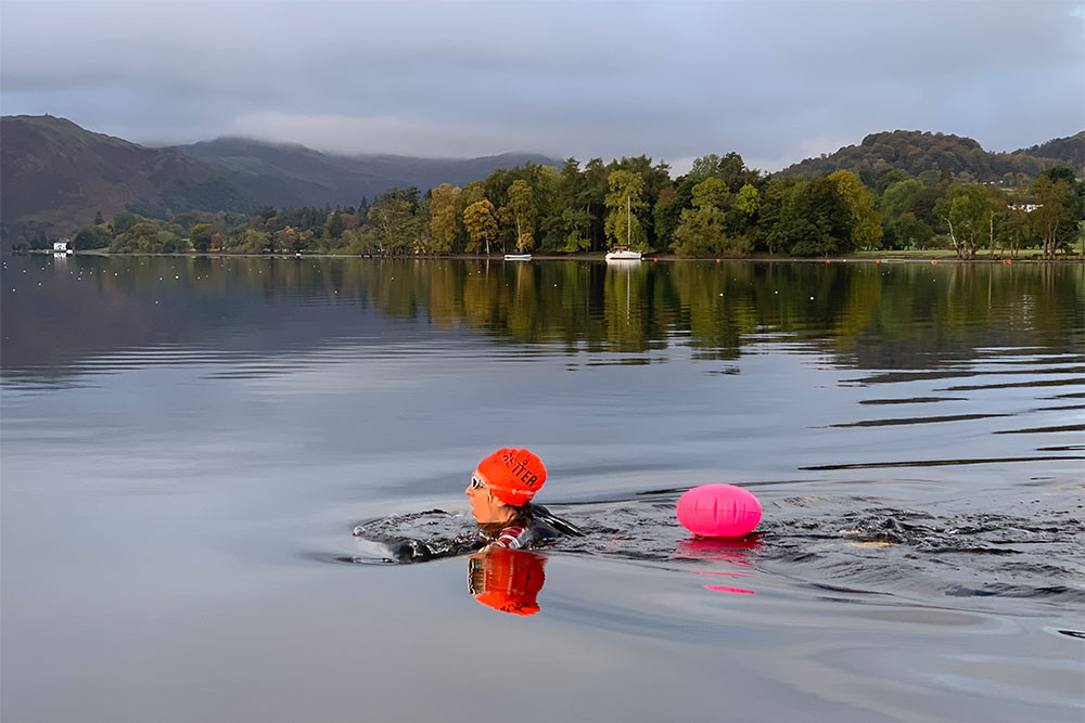Image of a person swimming