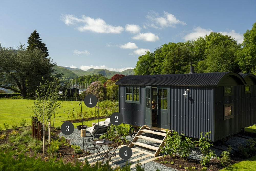 Image of labelled outdoor area 