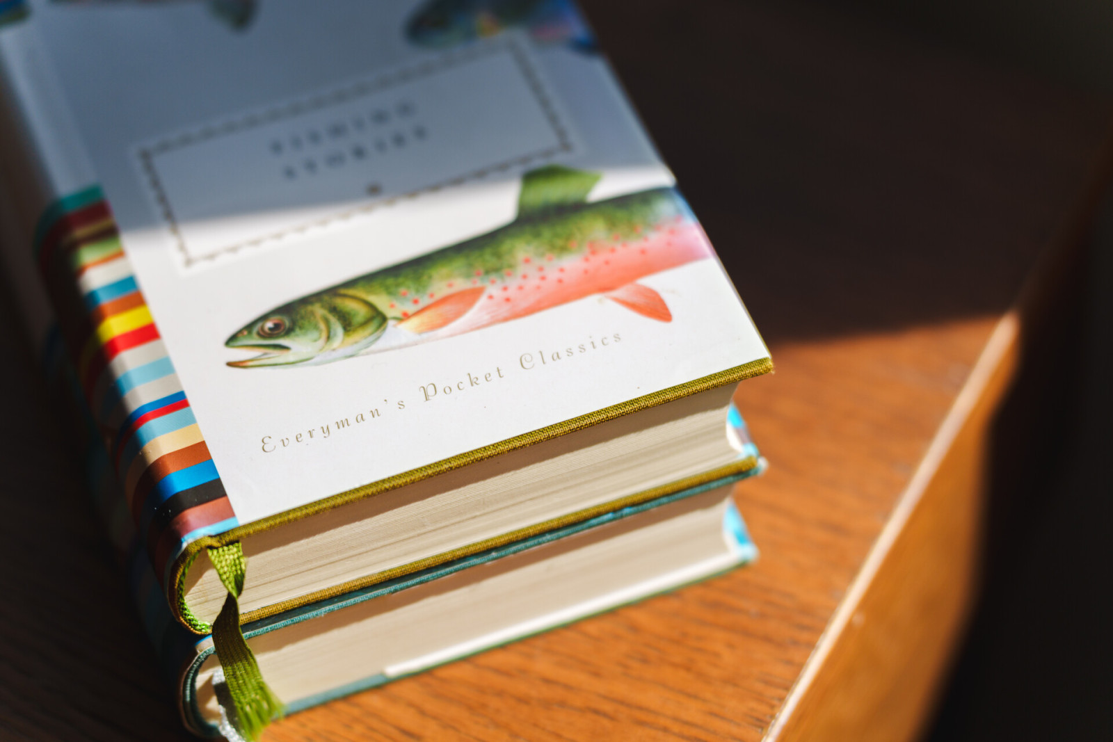 Some of the book collection at Another Place, The Machrie including Everymans Pocket Classics