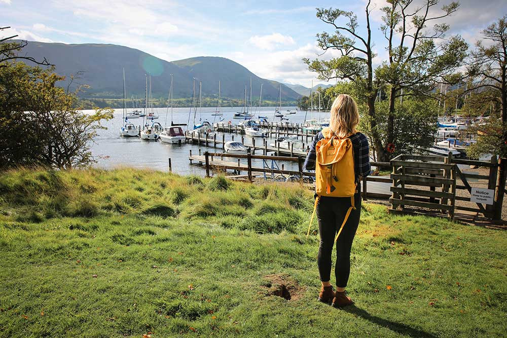 exploring hotel grounds