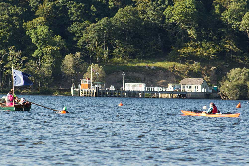 John mather fishing swimming ullswater
