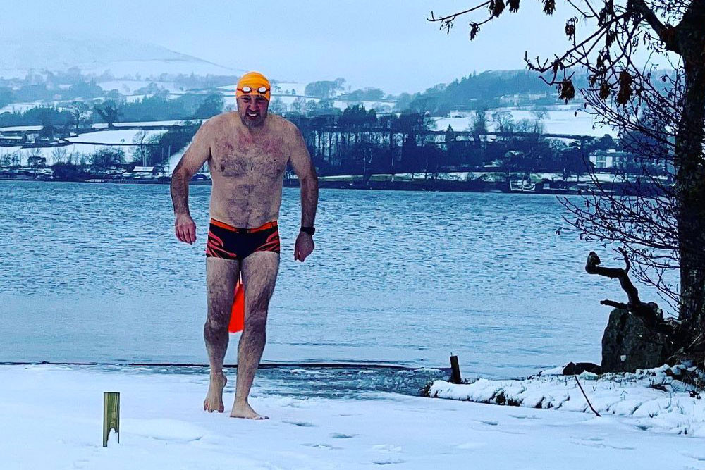 Cold water swimming Colin hill