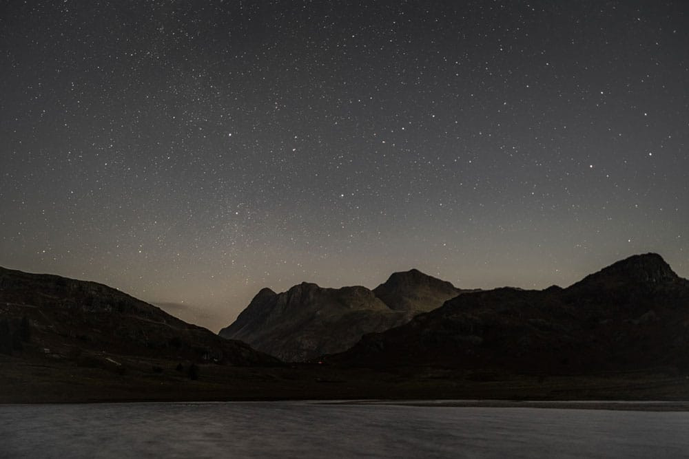 moon lit fells In the Lake District