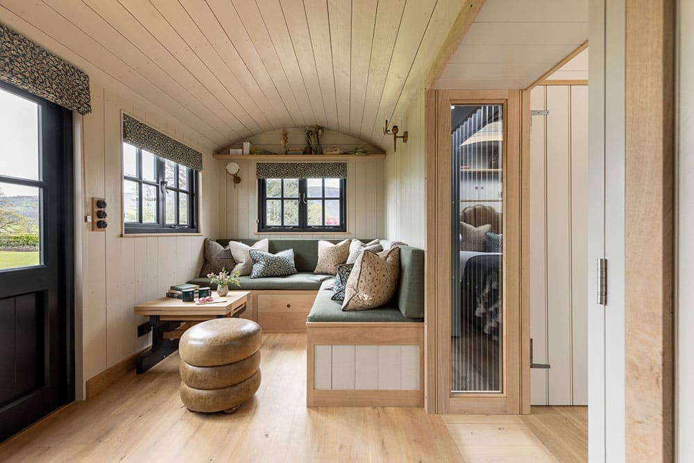 Image of inside a shepherd hut