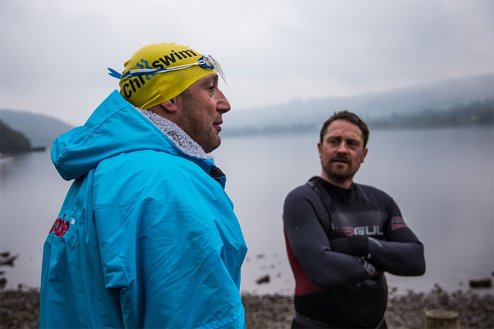 swimming with Colin hill