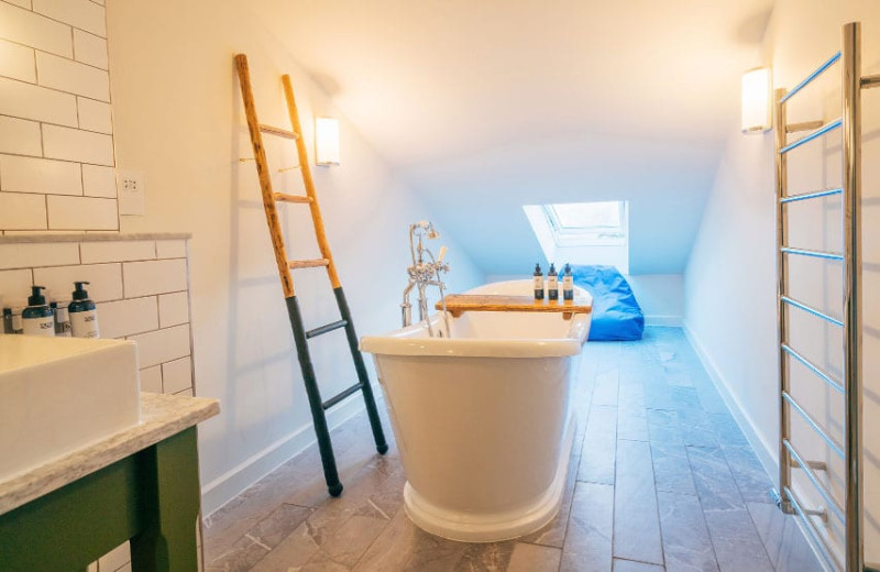 Family suite hotel bedroom at Another Place, The Lake in Ullswater the Lake District