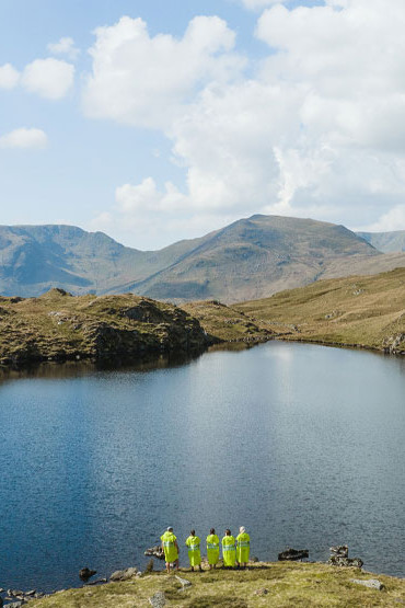 Standing a the edge of the tarn