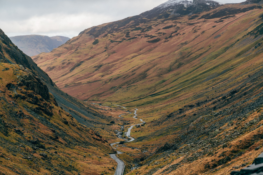 On the Lake District roads