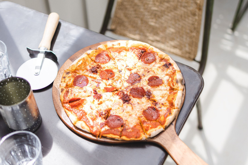 Pizza in The Glasshouse