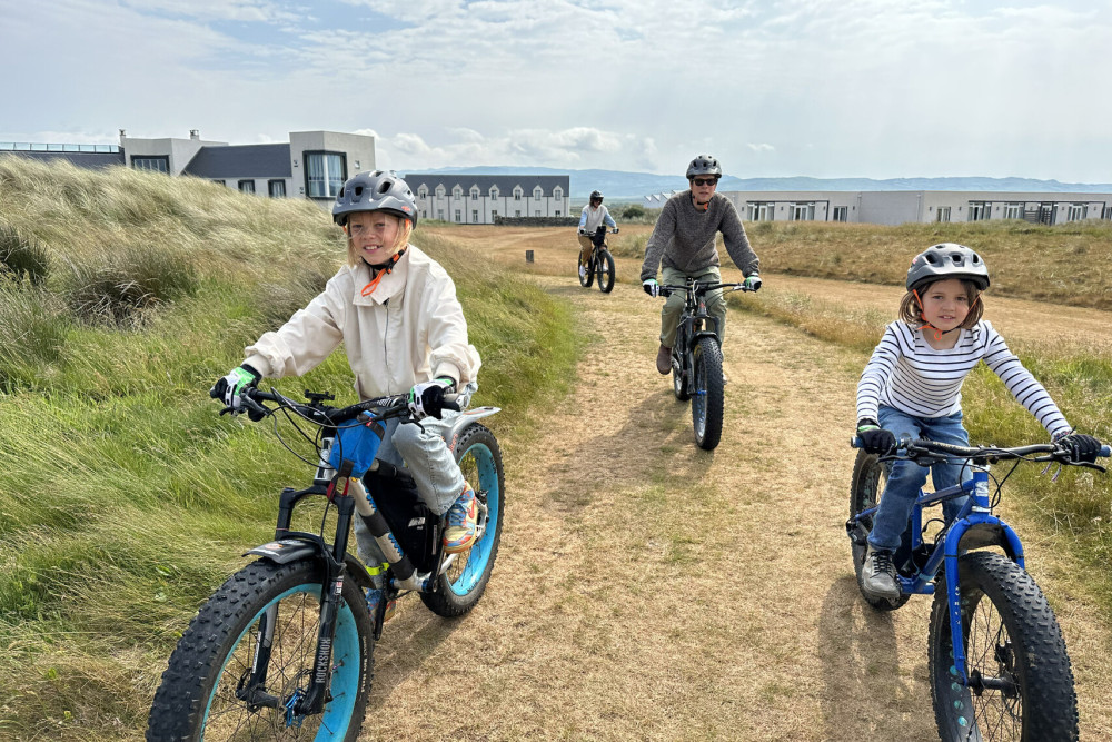 Fatbiking on the beach on Islay