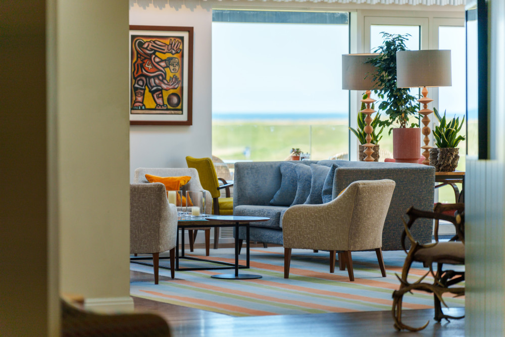 Views overlooking the links at 18 Restaurant & Bar