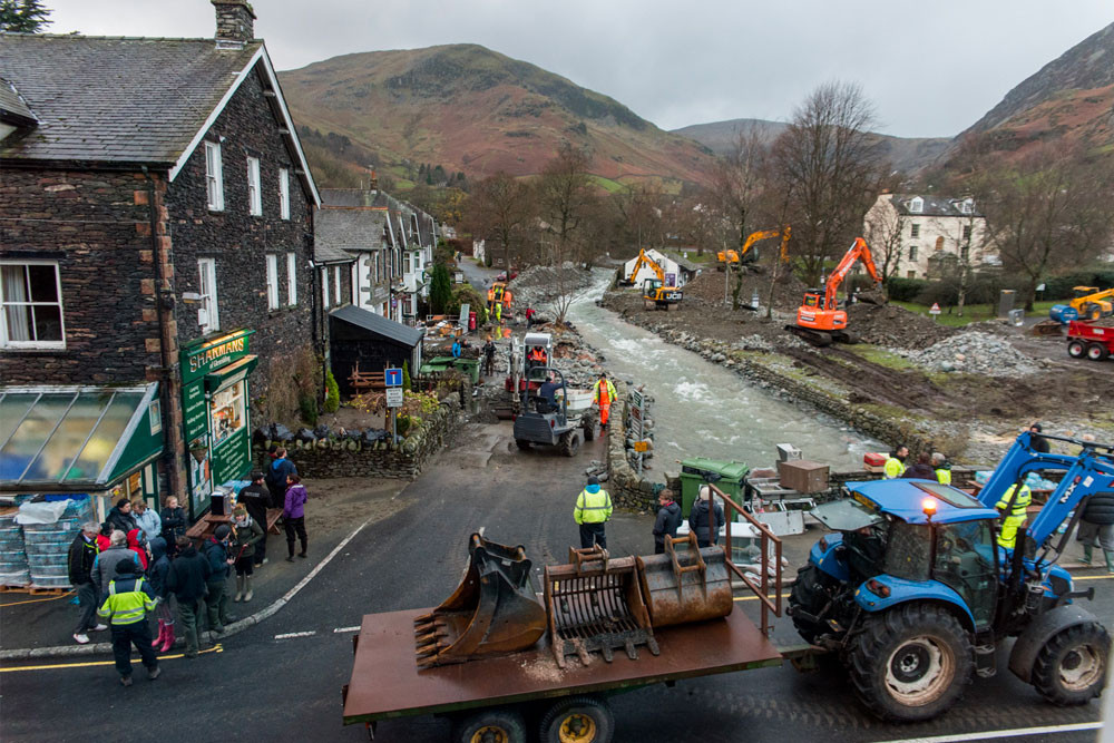 Storm Desmond cleaning operation