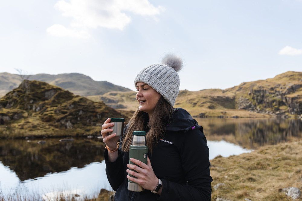 Flask on the mountain