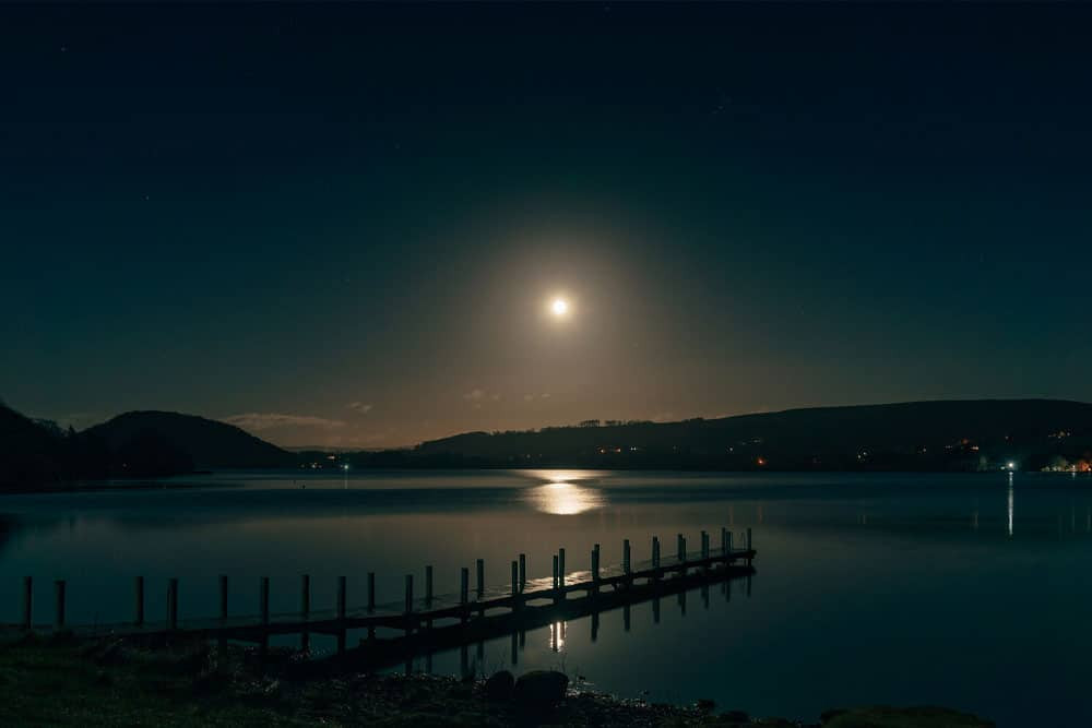 Full moon over Ullswater