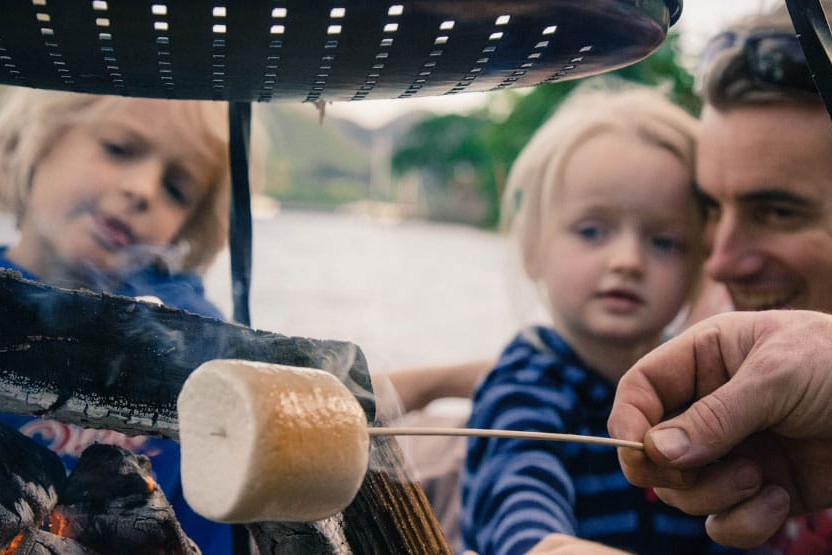 toasting marshmallows 