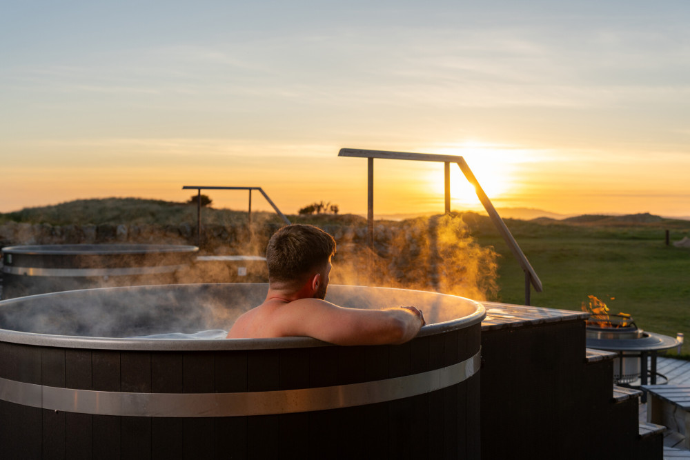 Firepit outside at The Machrie